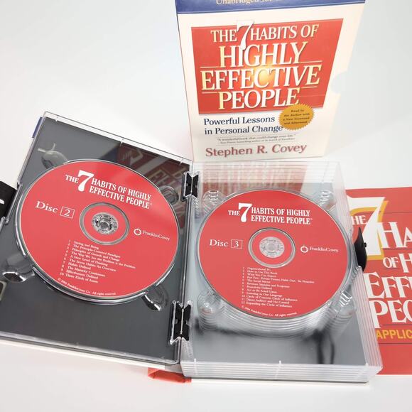 The 7 Habits of Highly Effective People 13 CDs AUDIO BOOK by Stephen Covey - GUC - Picture 8 of 15